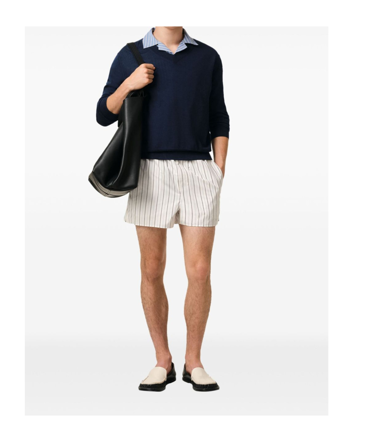 Shop Ami Alexandre Mattiussi Wool V-neck Sweater In Black