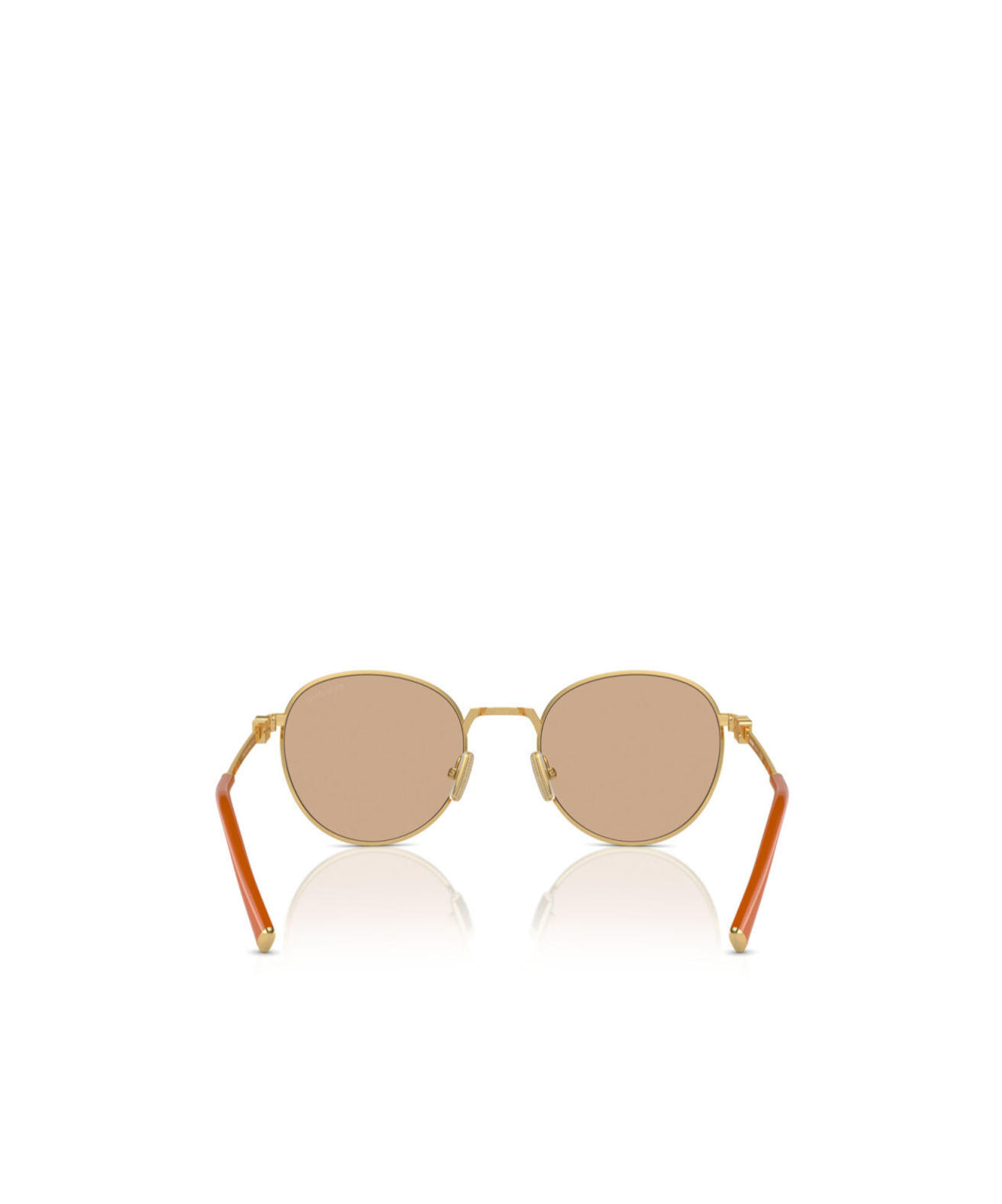 Miu Miu Eyewear Round-frame Sunglasses In Nude