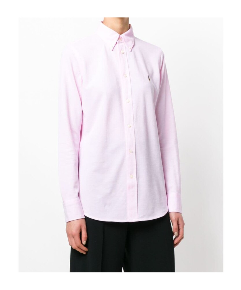 Shop Polo Ralph Lauren Heidi Embroidered Shirt In Pink