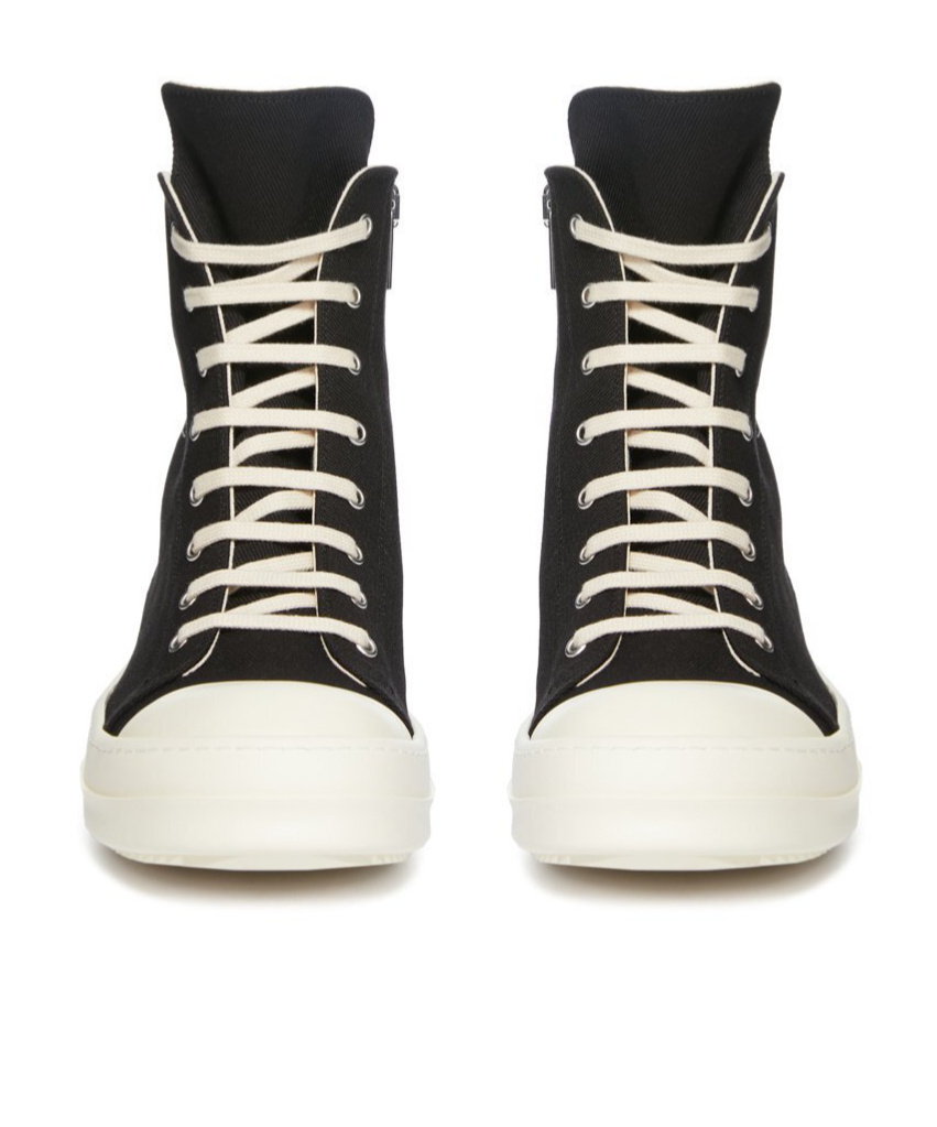 Shop Rick Owens Drkshdw High-top Lace-up Sneakers In Black
