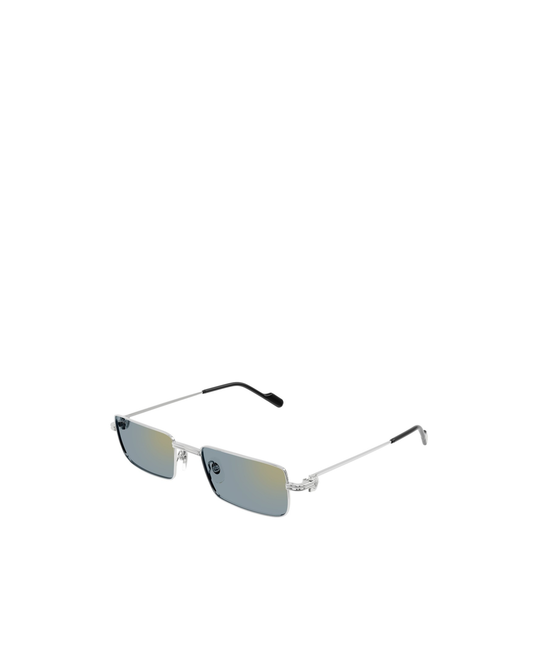 Cartier Rectangular Frame Sunglasses In Blue