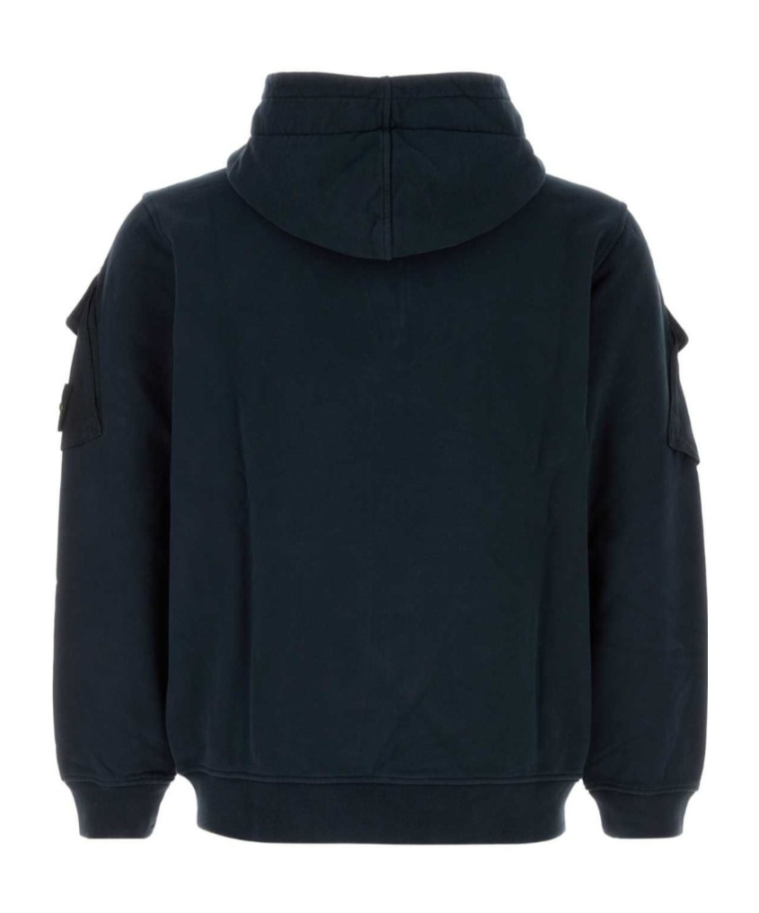 Stone Island Midnight Blue Cotton Sweatshirt In Blue