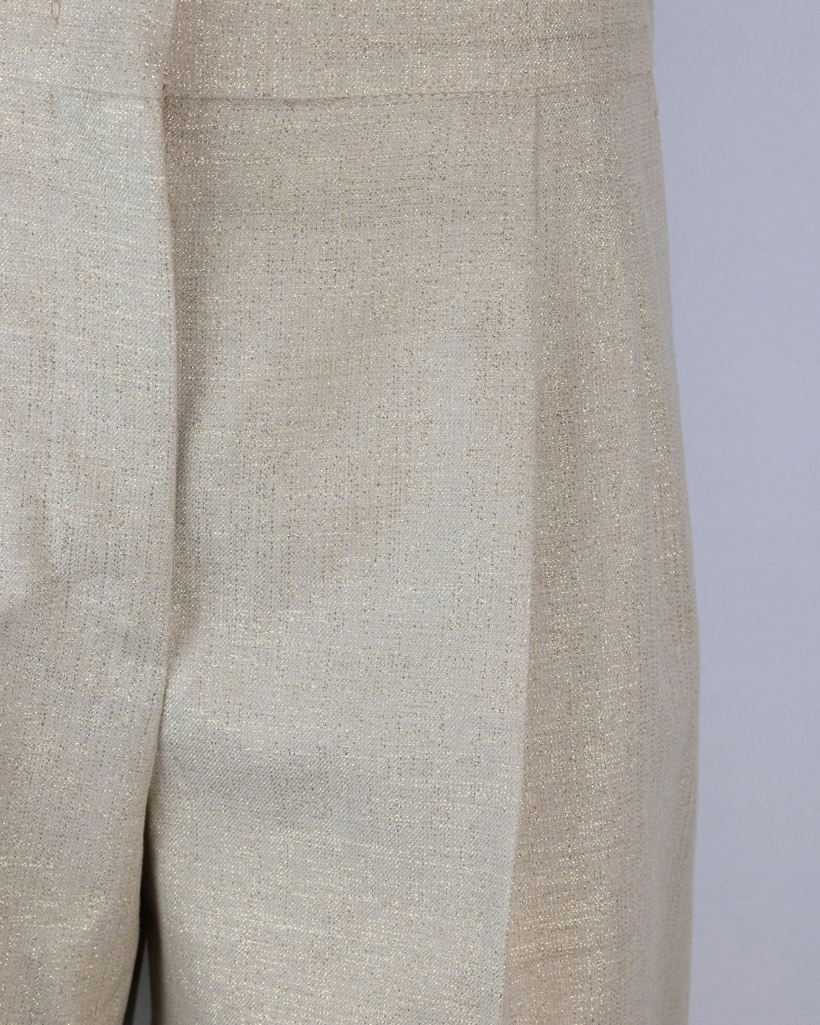 Max Mara Favilla Shorts In Gold Twill In Brown