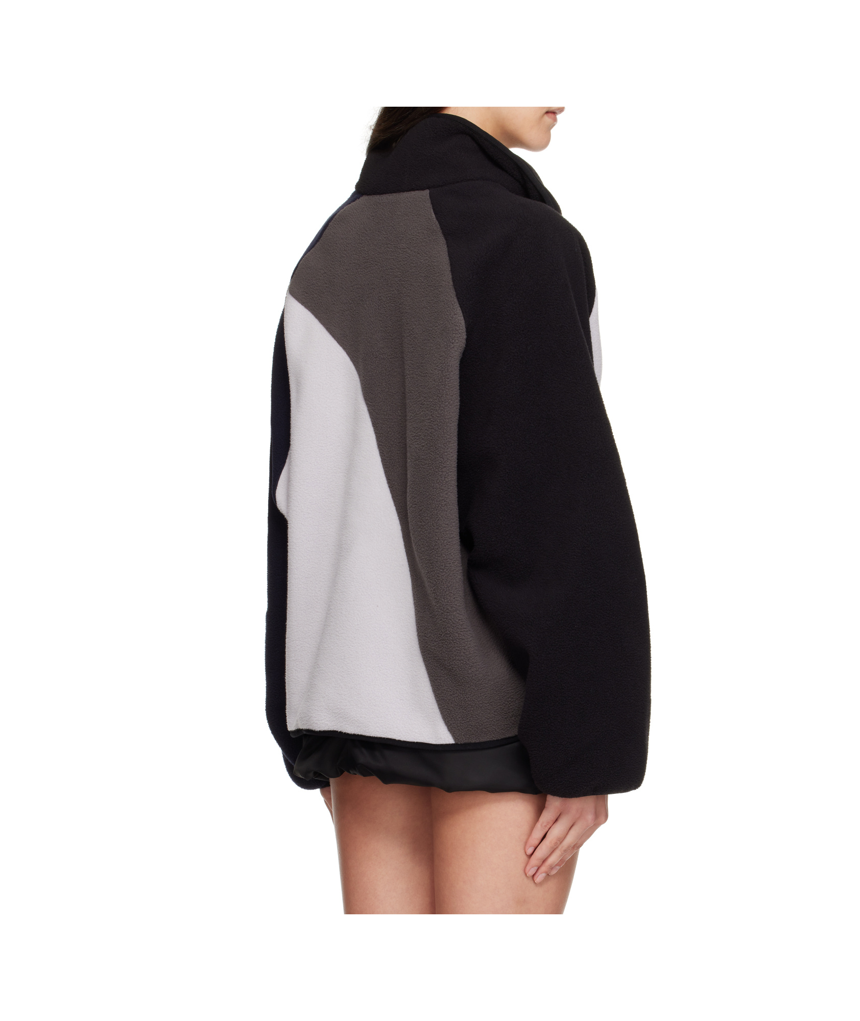 We11 Done Multicolor Colorblock Fleece Jacket In Multi