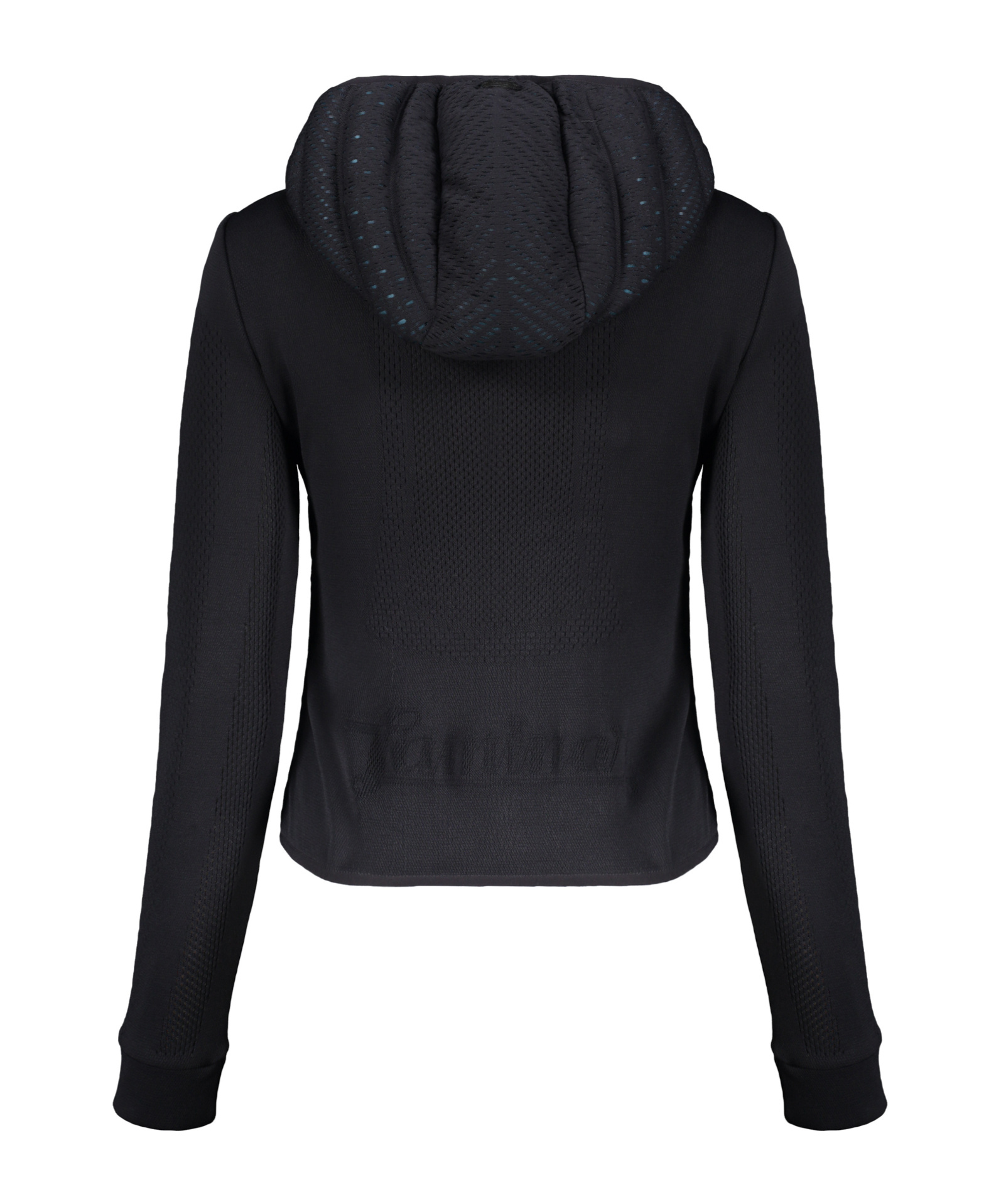 Herno Long-sleeved Hooded Down Jacket In Black