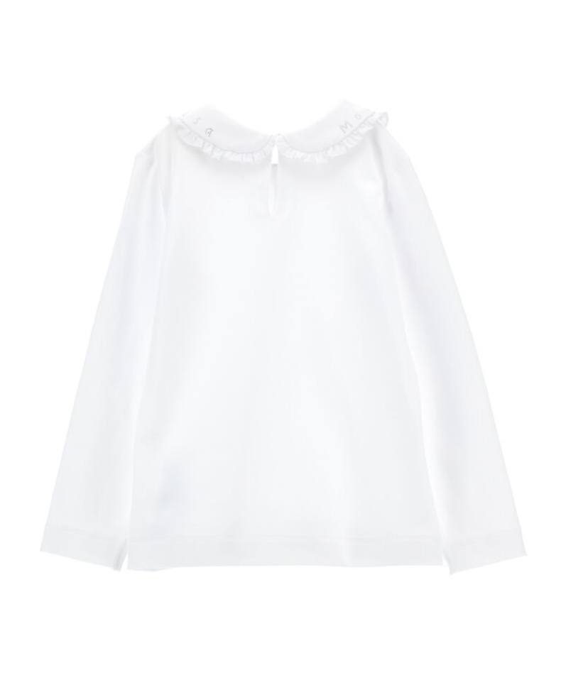 Monnalisa Long-sleeved T-shirt In White