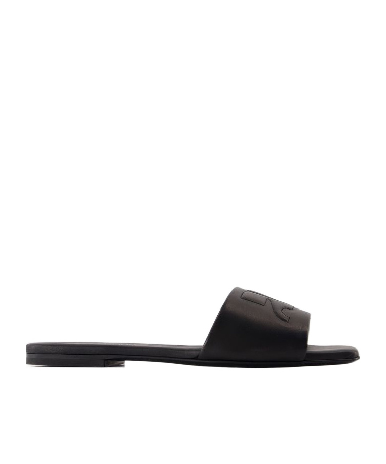 Shop Courrèges Shadow Slides In Black