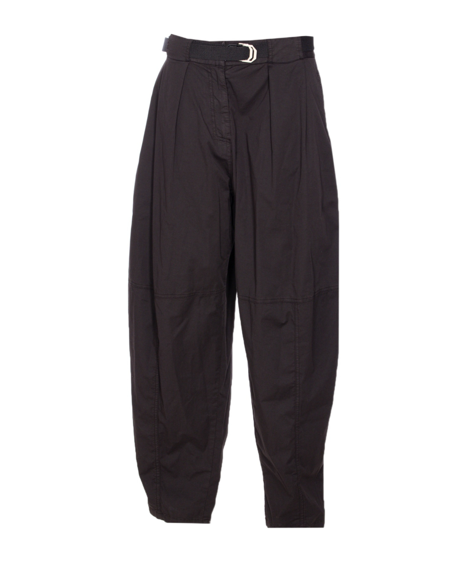 Pinko Belted Wide Leg Tapered Trousers In Multi