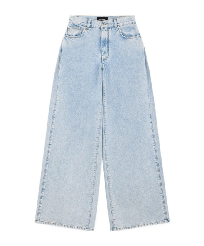 We11 Done Oversized Low-rise Denim Pants In Blue
