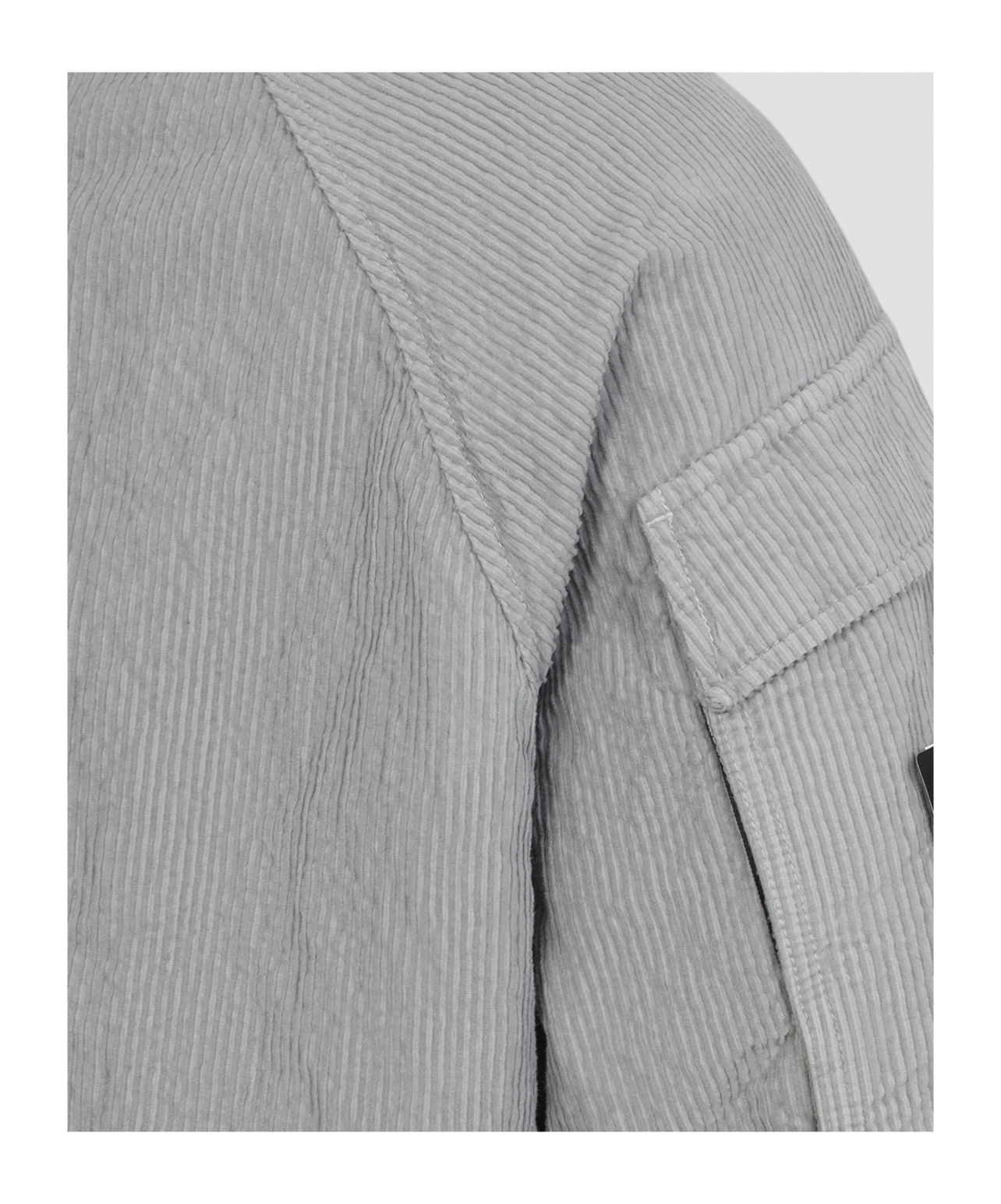 Stone Island Lightweight Grey Jacket With Textured Fabric In Gray