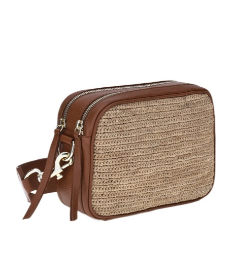 Ibeliv Alefa Raffia-design Crossbody Bag