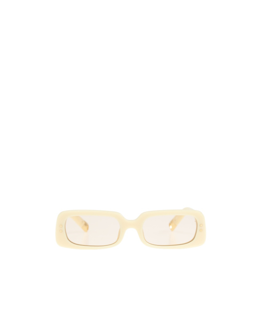 Jacquemus Logo Sunglasses In White