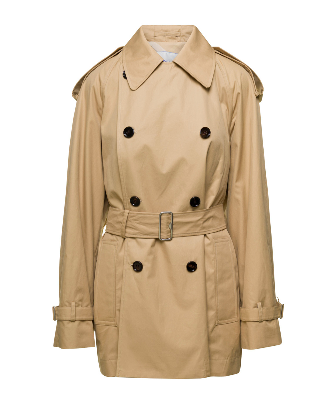 Burberry Classic Short Cut Knight Trench Coat In Nude