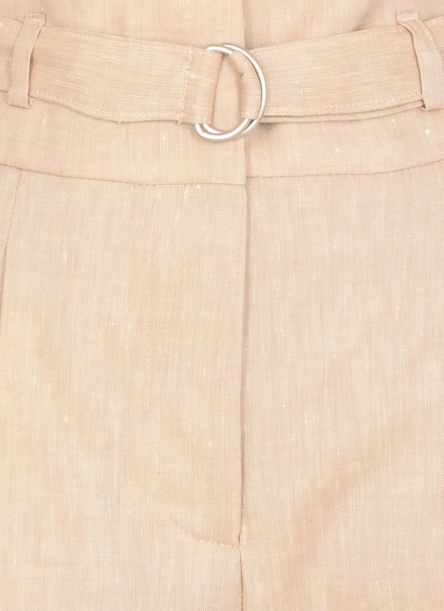 Shop Peserico Belted Trousers In Nude