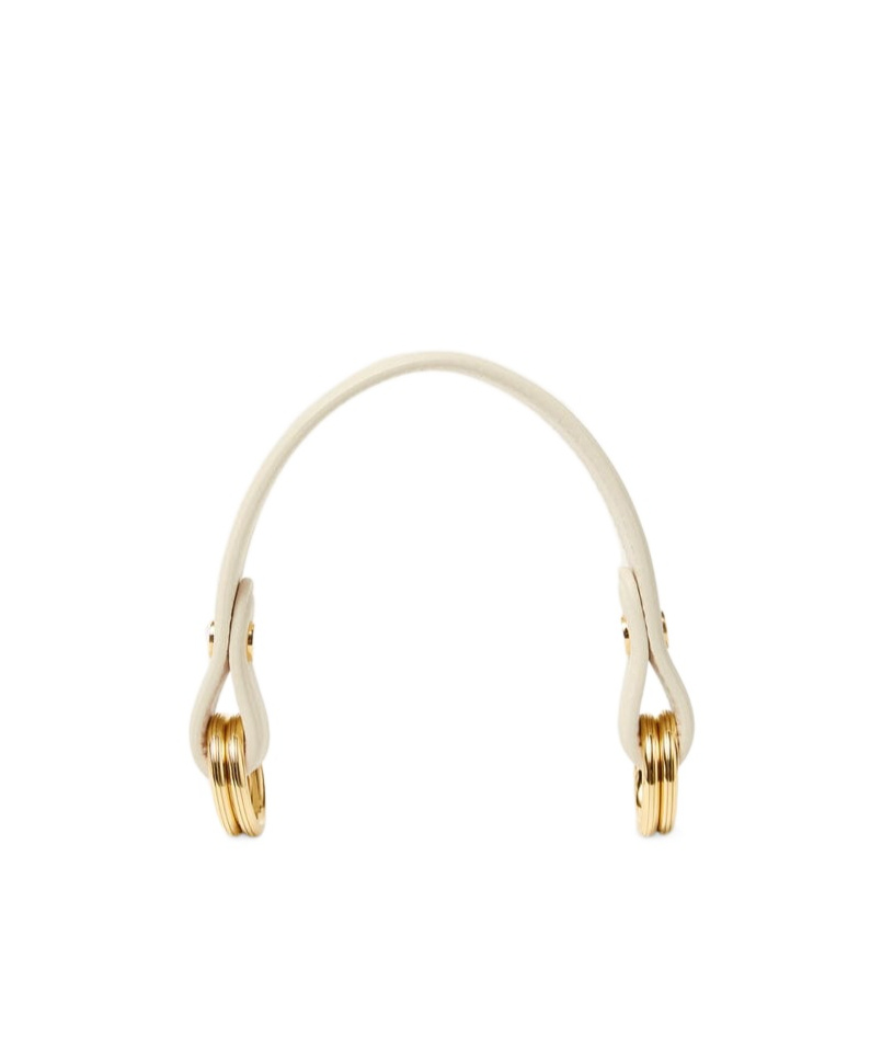 Loro Piana Foulard Handle In Whispered White/sun Gold