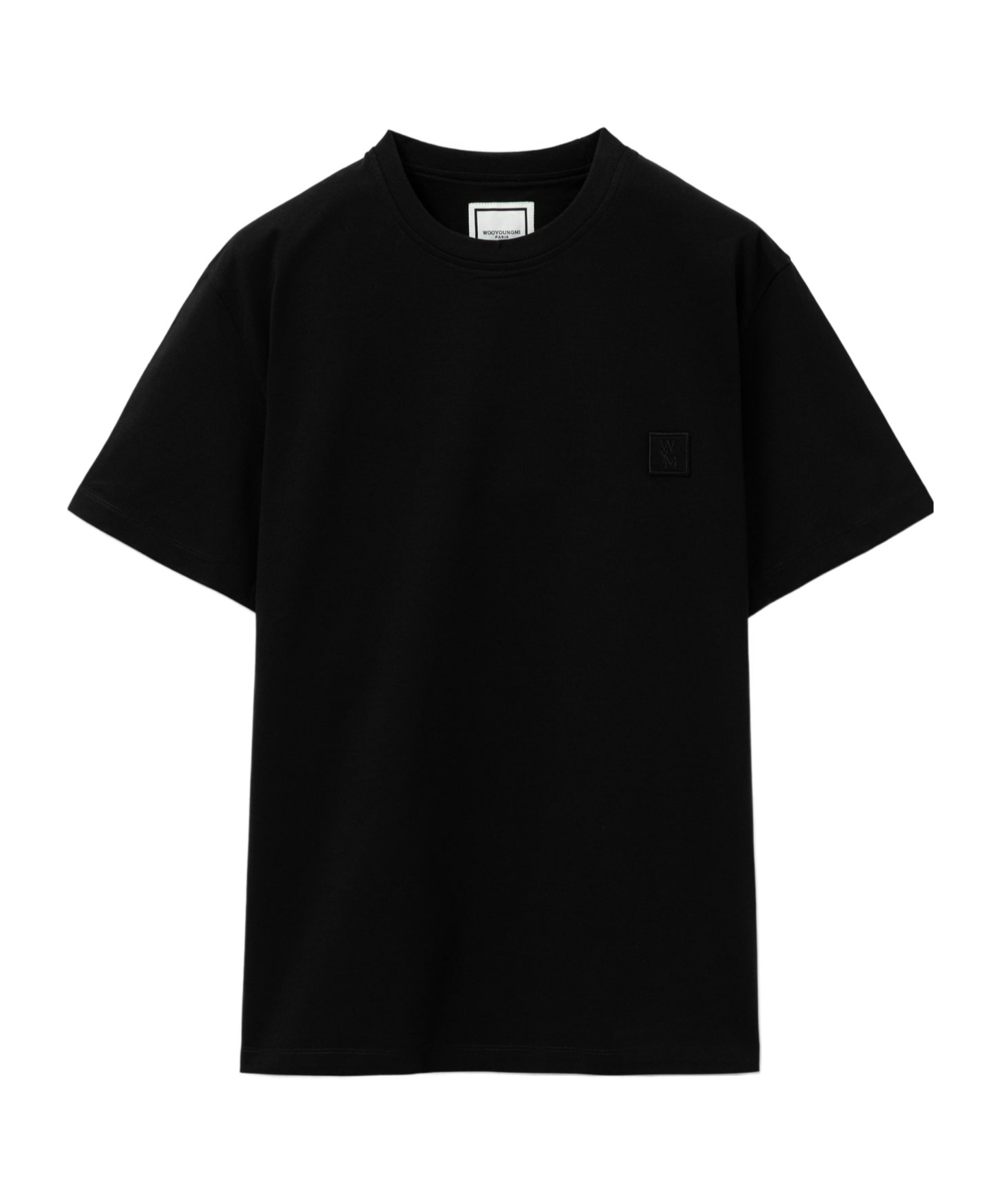 Wooyoungmi Black Cotton Overfit T-shirt In Black