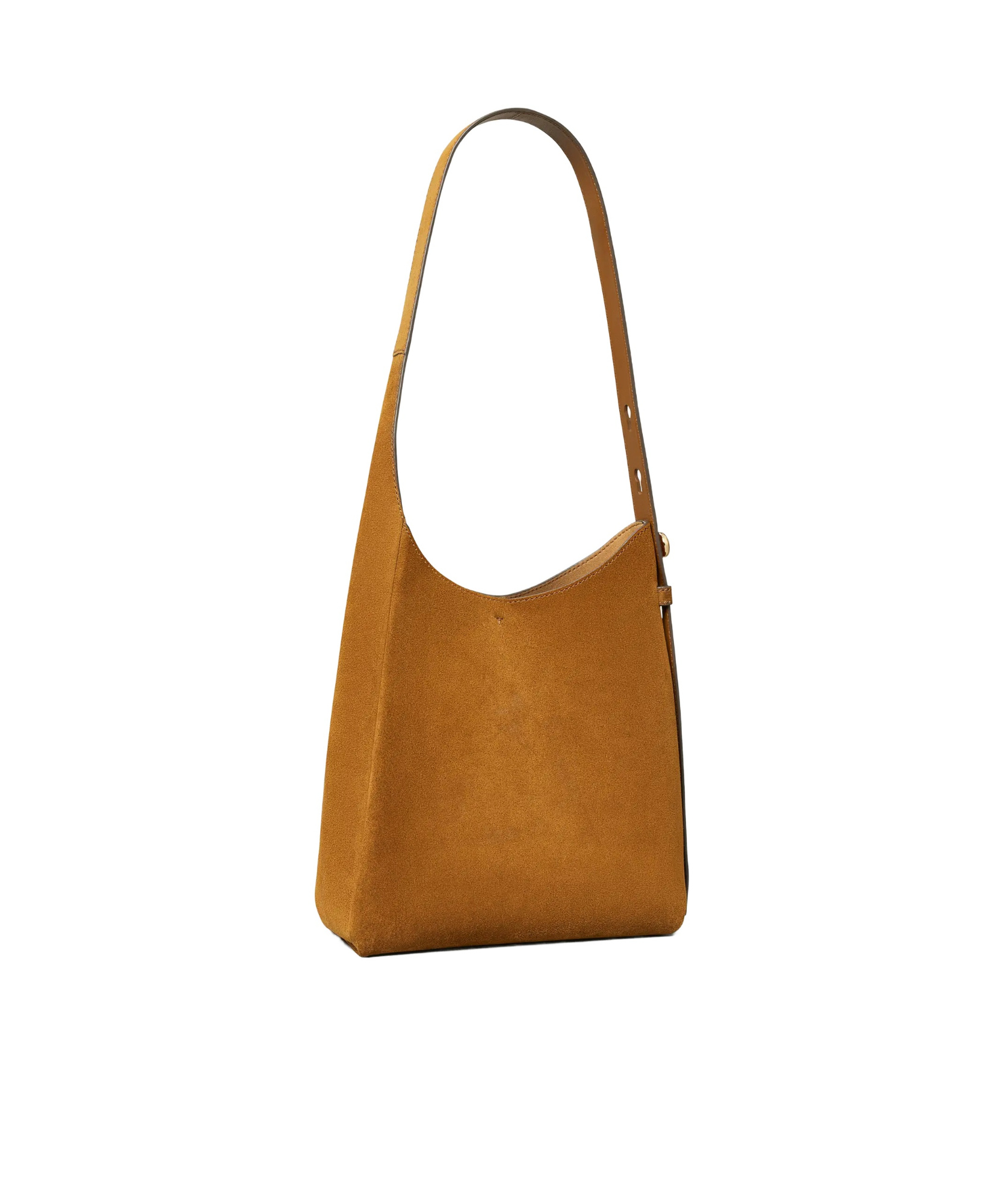 Tory Burch Small Romy Suede Tote Bag In Brown