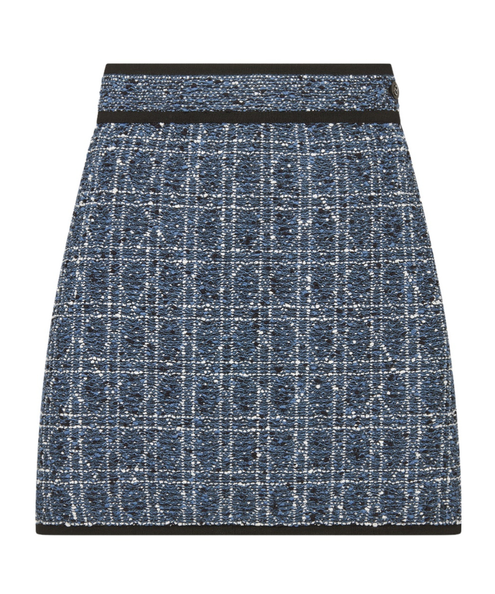 Dior High-waisted Mini Skirt In Gray