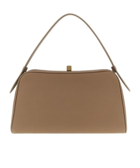 Khaite Hammered Embossed Cate Handbag In Brown