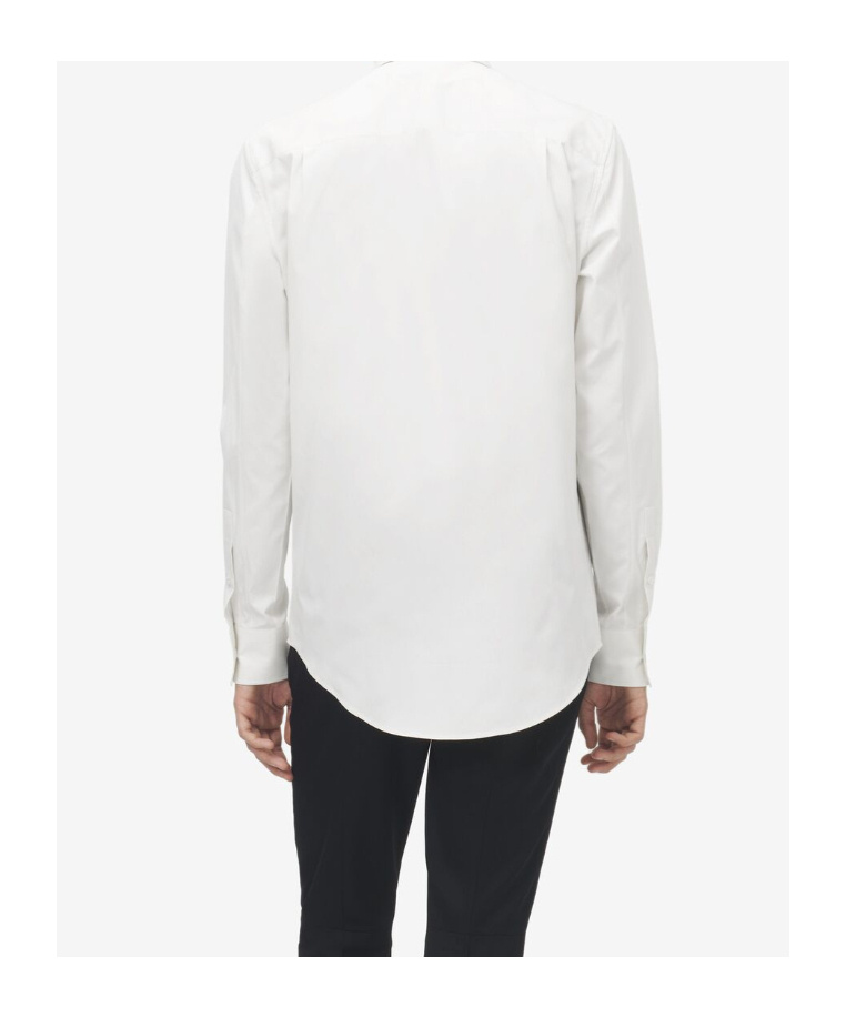 Alexander Mcqueen Mcqueen Ceremonial Soutache Embellished Cotton Poplin Button-up Shirt In White