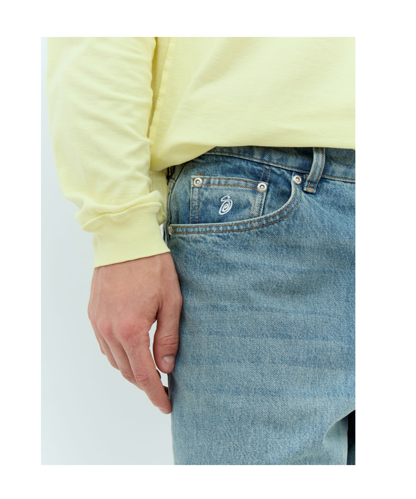 Stussy Belt-loop Jeans In Blue