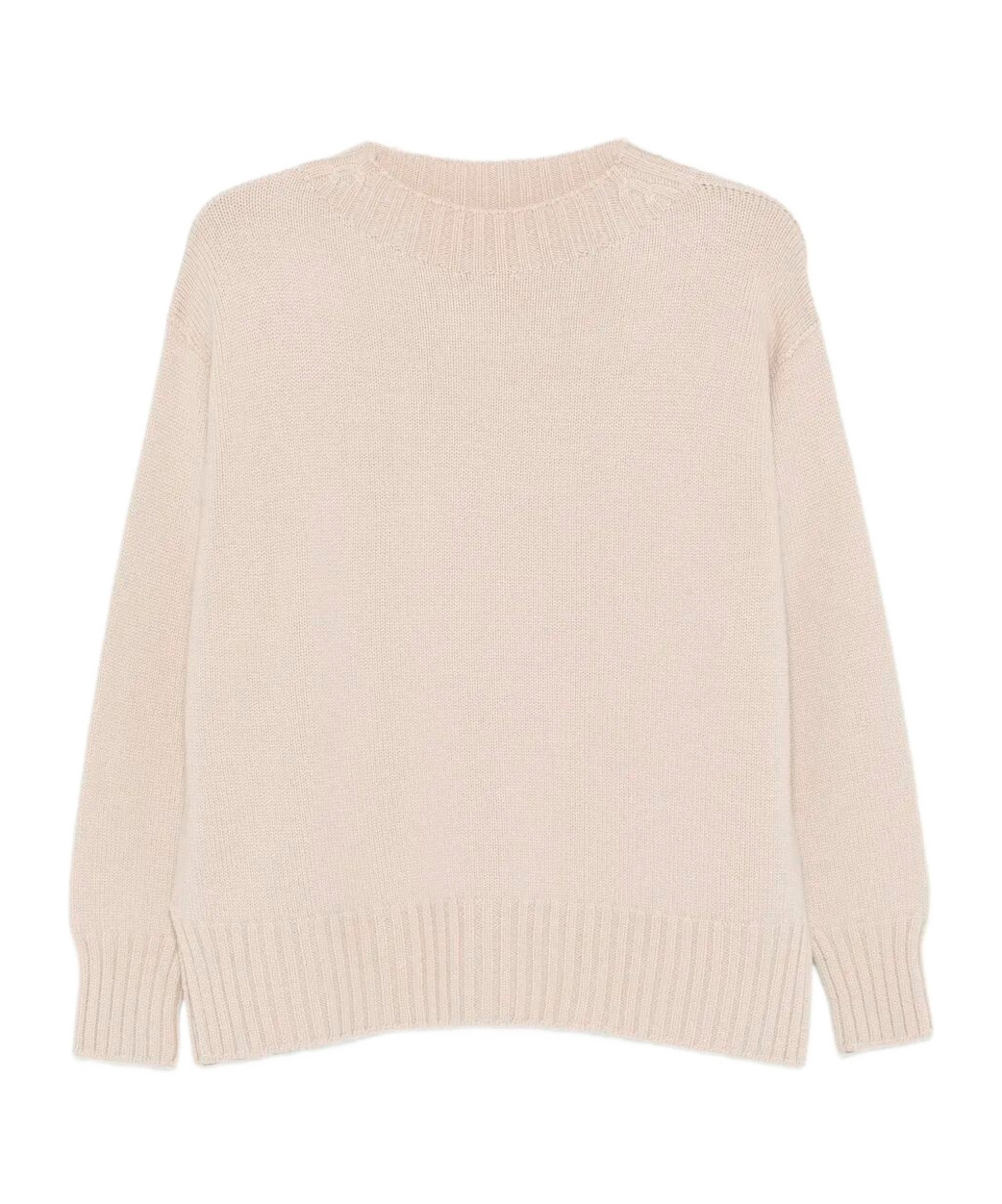Drumohr Round-neck Wool Sweater In Neutral