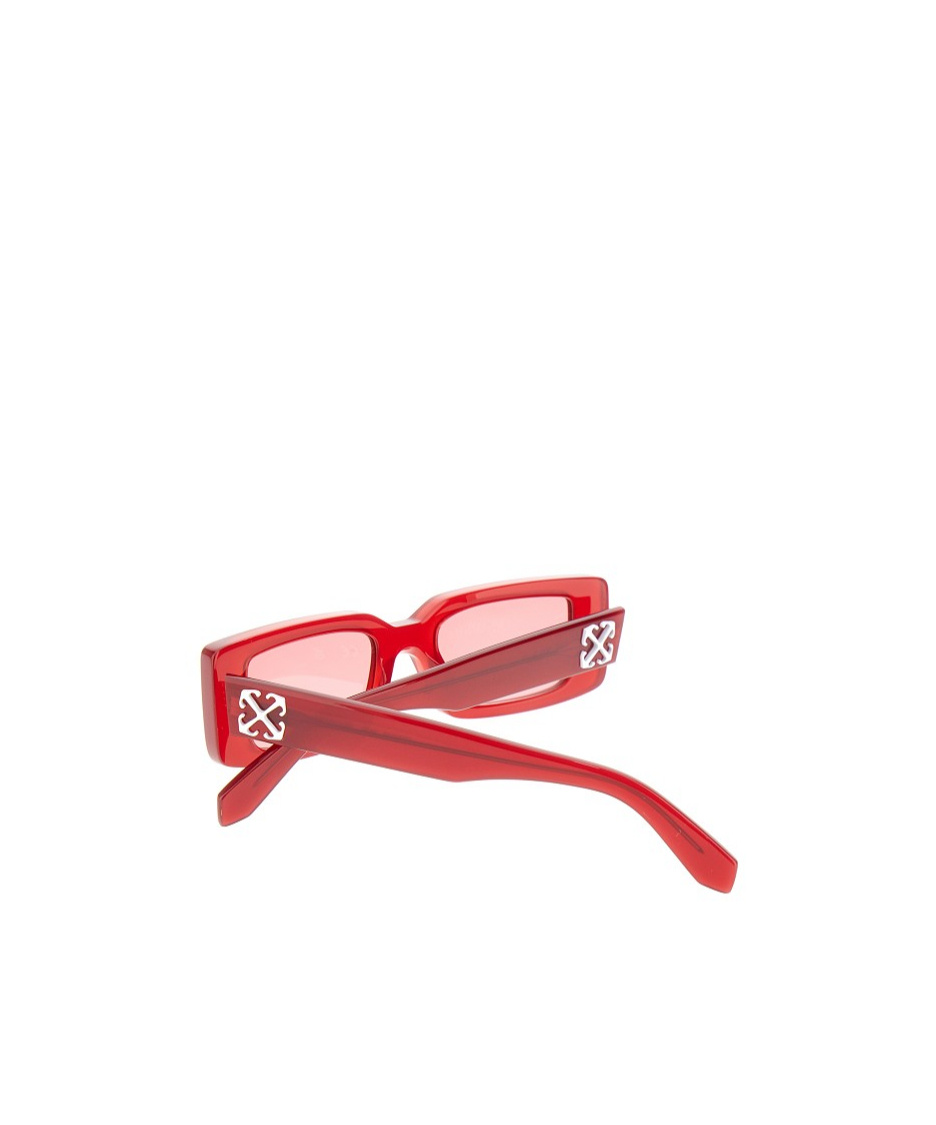 Off-white Arthur Rectangle-frame Sunglasses In Pink