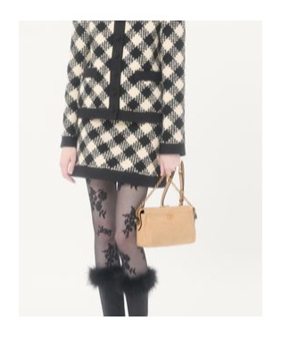 Valentino Garavani Panthea Small Shoulder Bag In Nappa Leather With A Chevron Pattern In Brown