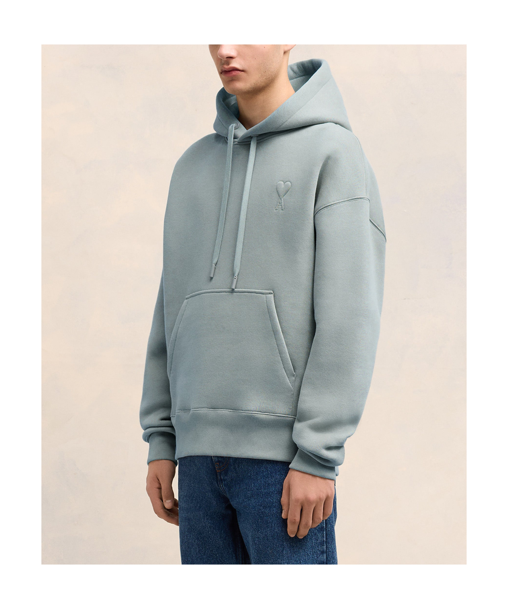Ami Alexandre Mattiussi Long-sleeved Sweater In Gray