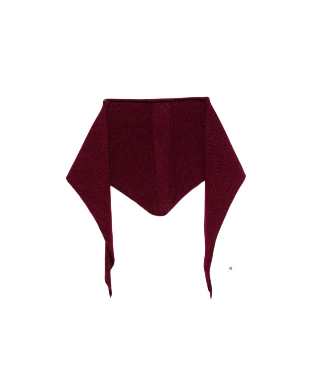 Lisa Yang Triangular Scarf In Burgundy
