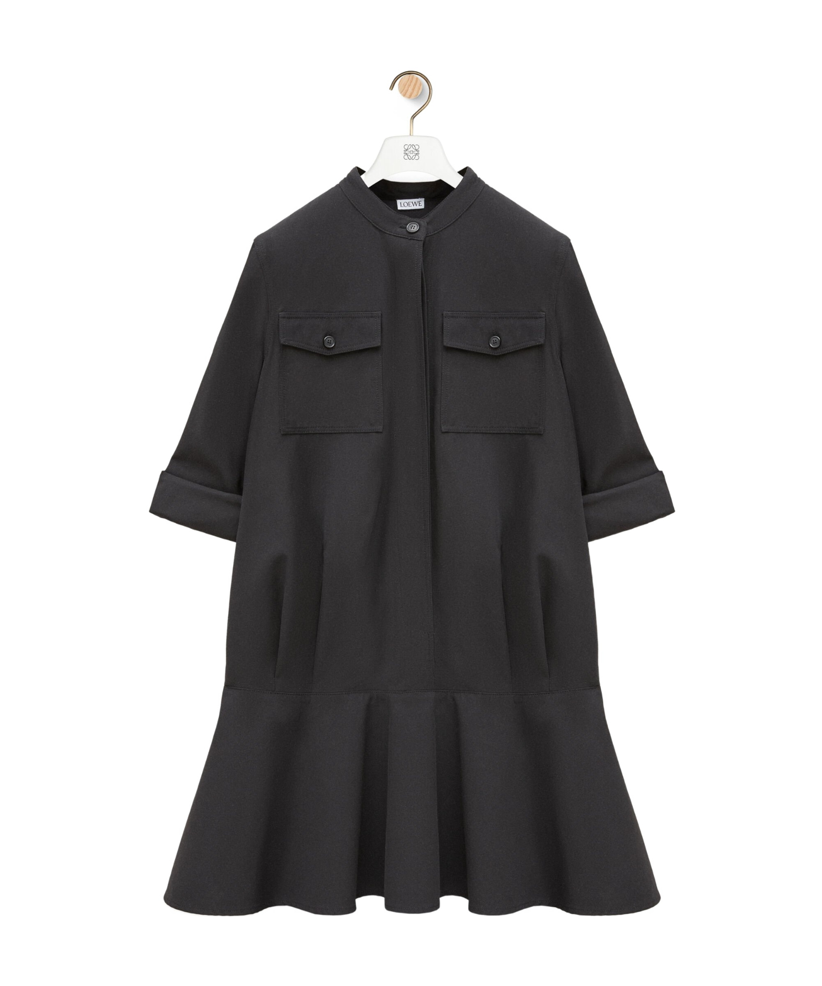 Loewe Round-neck Dress In Black