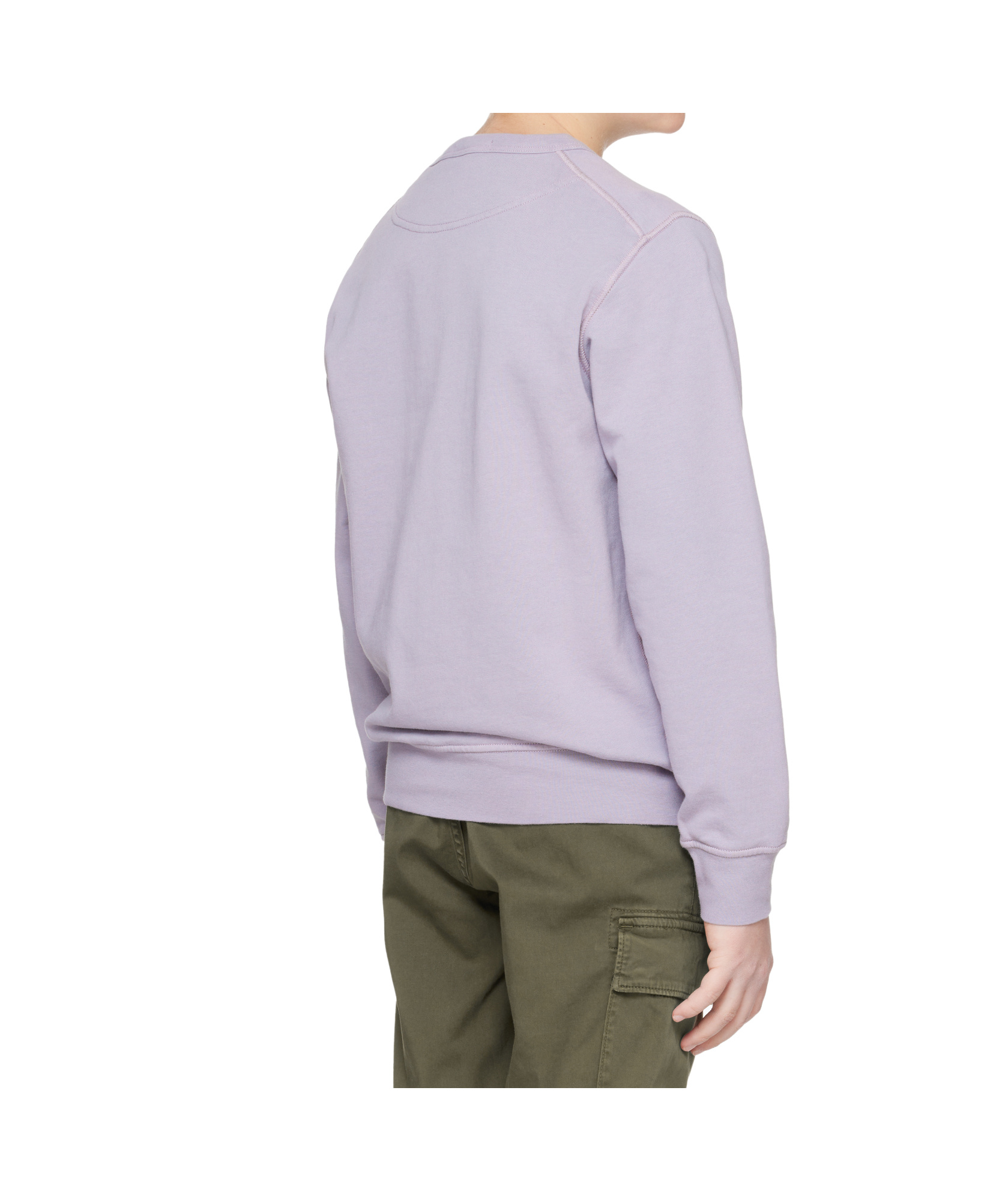 Stone Island Patch Sweatshirt In Purple