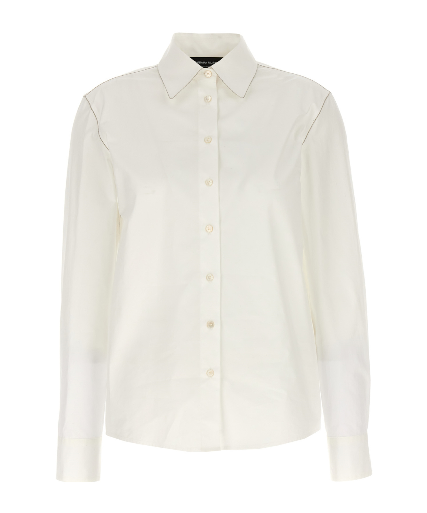 Fabiana Filippi Women's Cotton Poplin Shirt In White