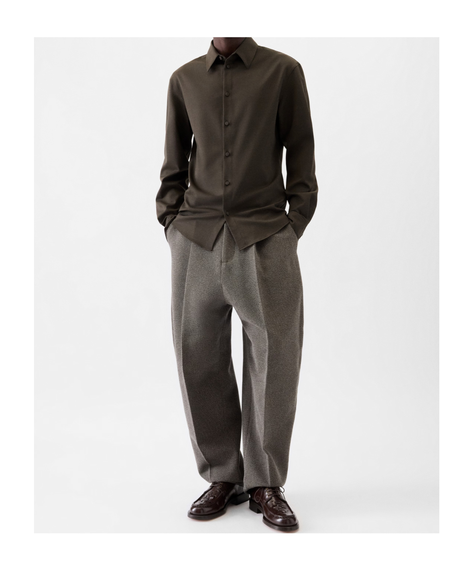 Jacquemus La Chemise Mondani In Green