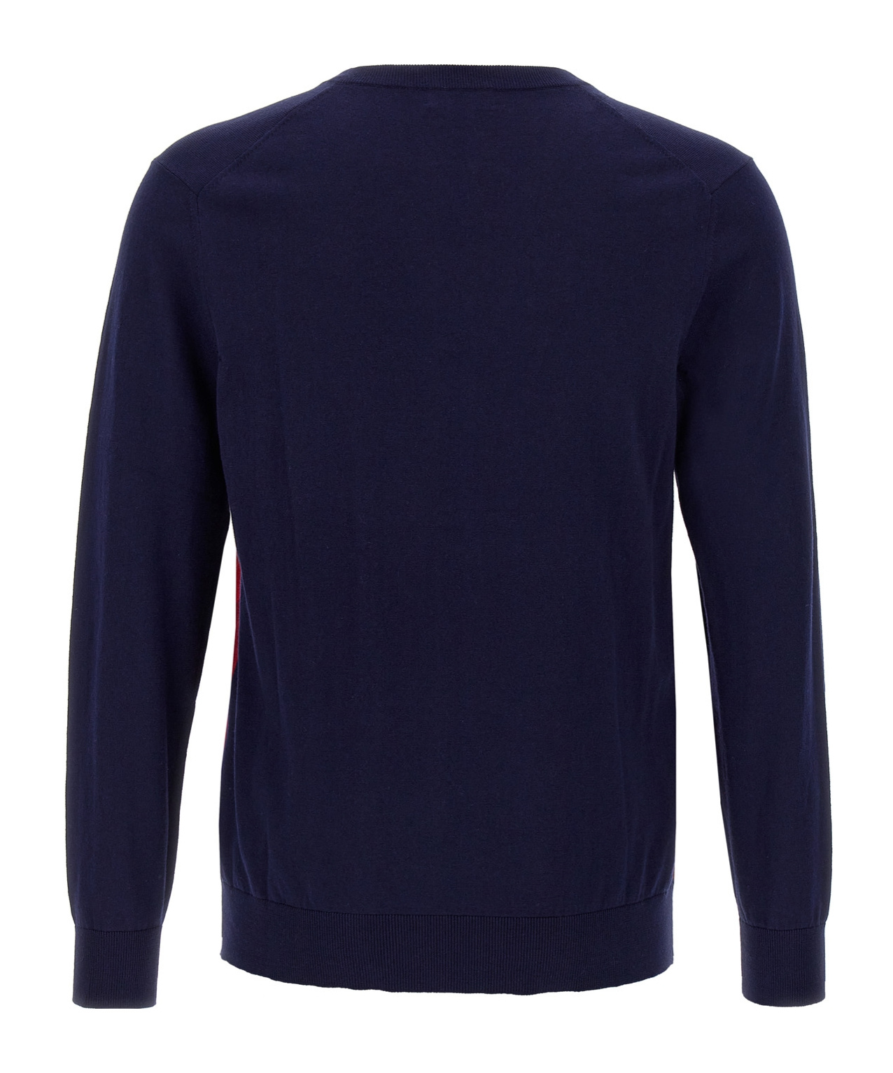 Ballantyne Blue Argyle Sweater In Black