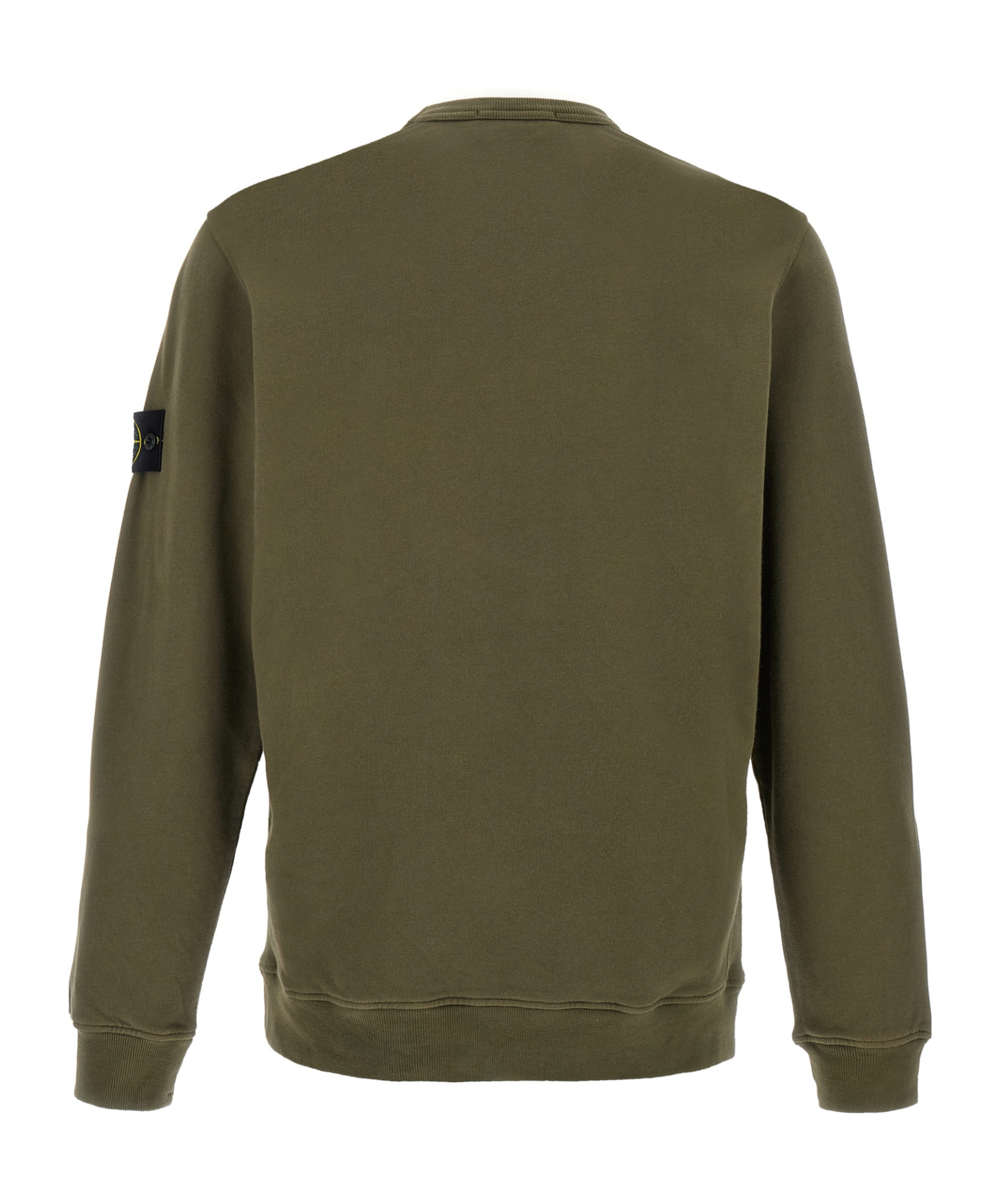 Stone Island Green Cotton Crewneck Sweatshirt