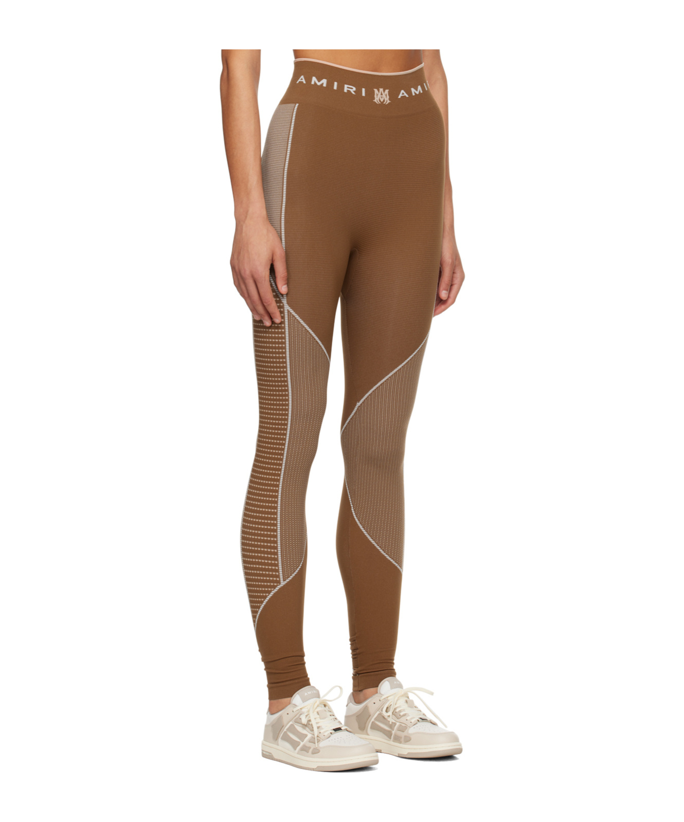 Amiri Ma Seamless Skinny Leggings In Brown