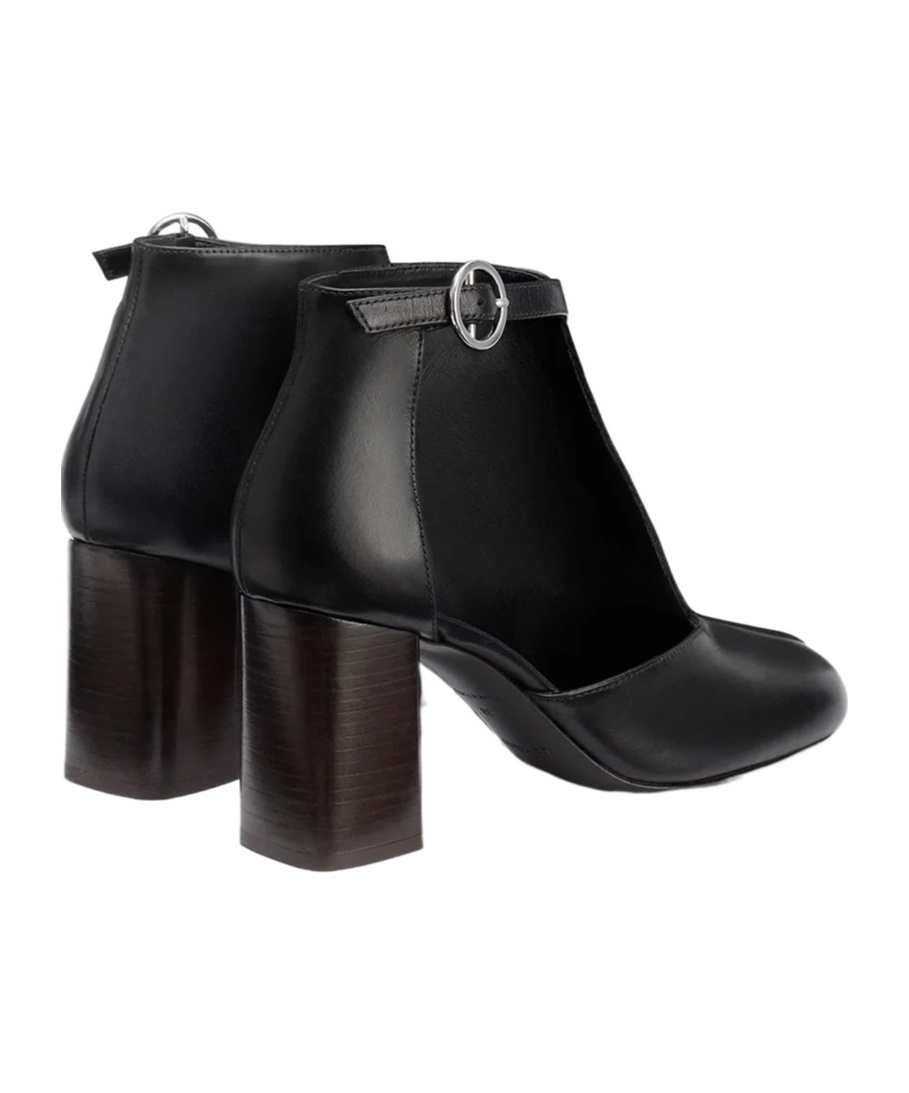 Lemaire 80mm Almond Toe Ankle Boots In Black