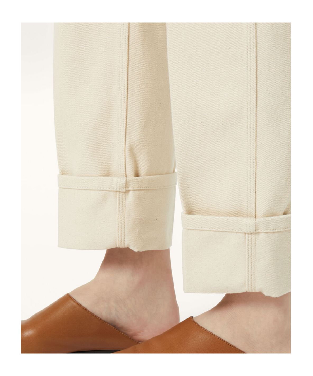 Loro Piana Jeans With Belt Loops In Soft Sand