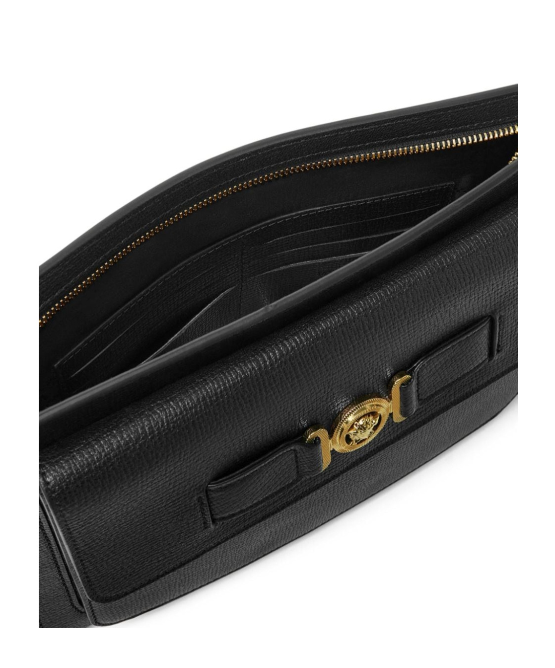 VERSACE VERSACE MEDUSA BIGGIE ZIPPED LARGE CLUTCH BAG