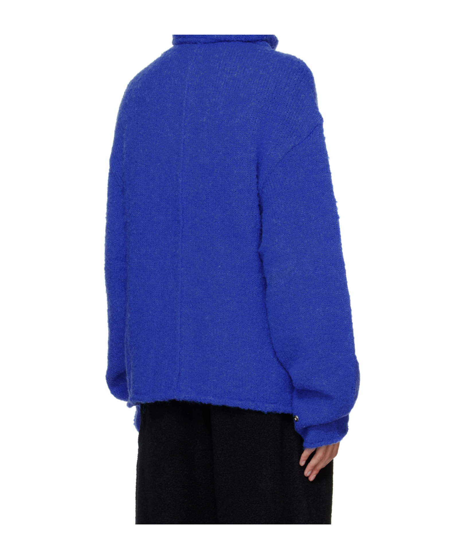 Ader Error Long-sleeved Cardigan In Blue