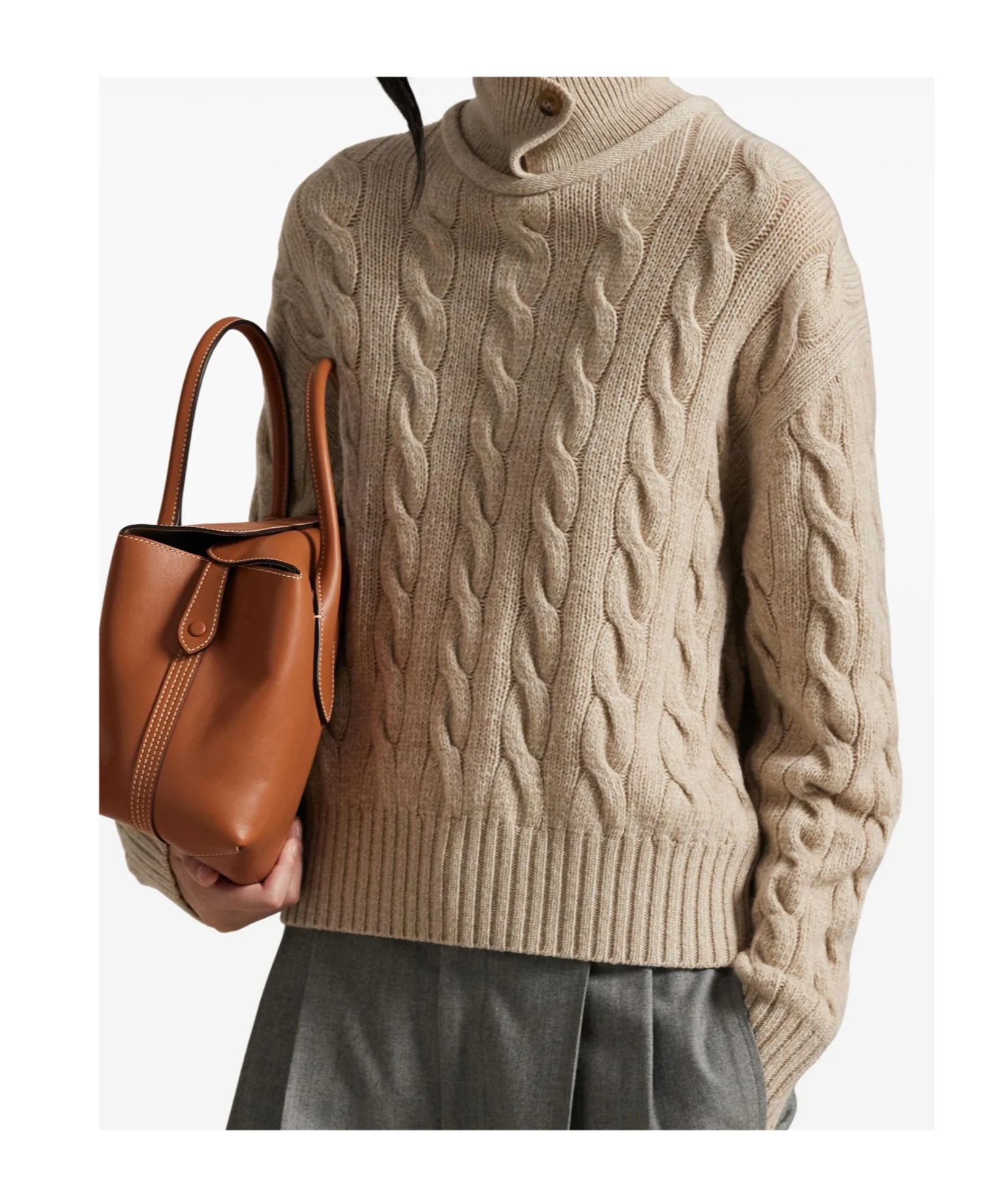 Polo Ralph Lauren Turtleneck Sweater In Brown