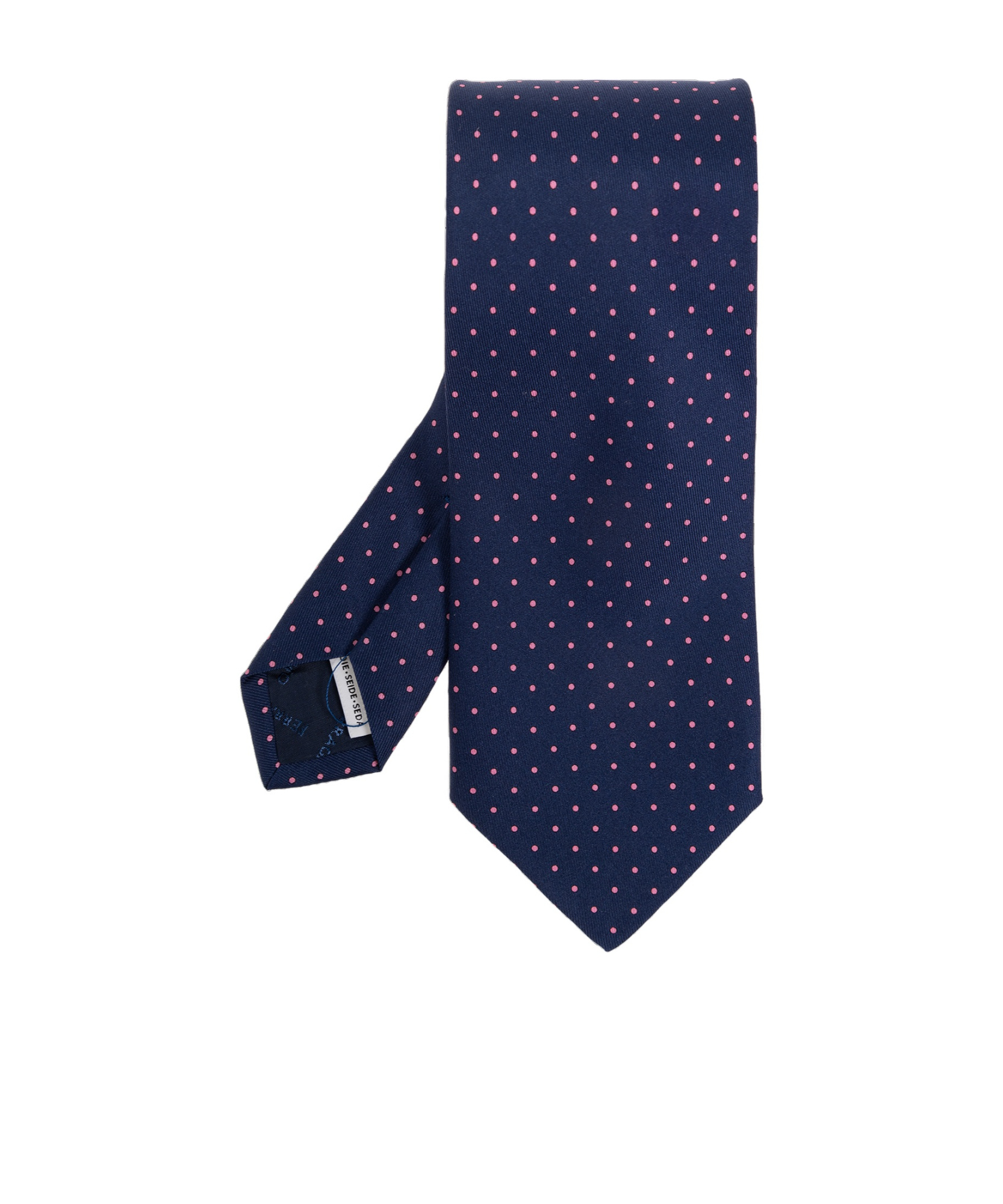 Ferragamo Logo Tie In Blue