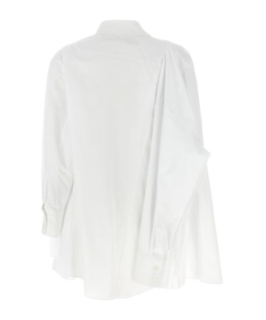 Shop Comme Des Garçons 4 Long Cuffed Sleeve Shirt In White
