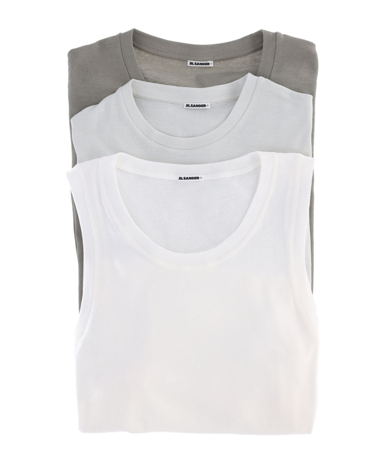 Jil Sander T-shirt And Tank Set - Green/white In White