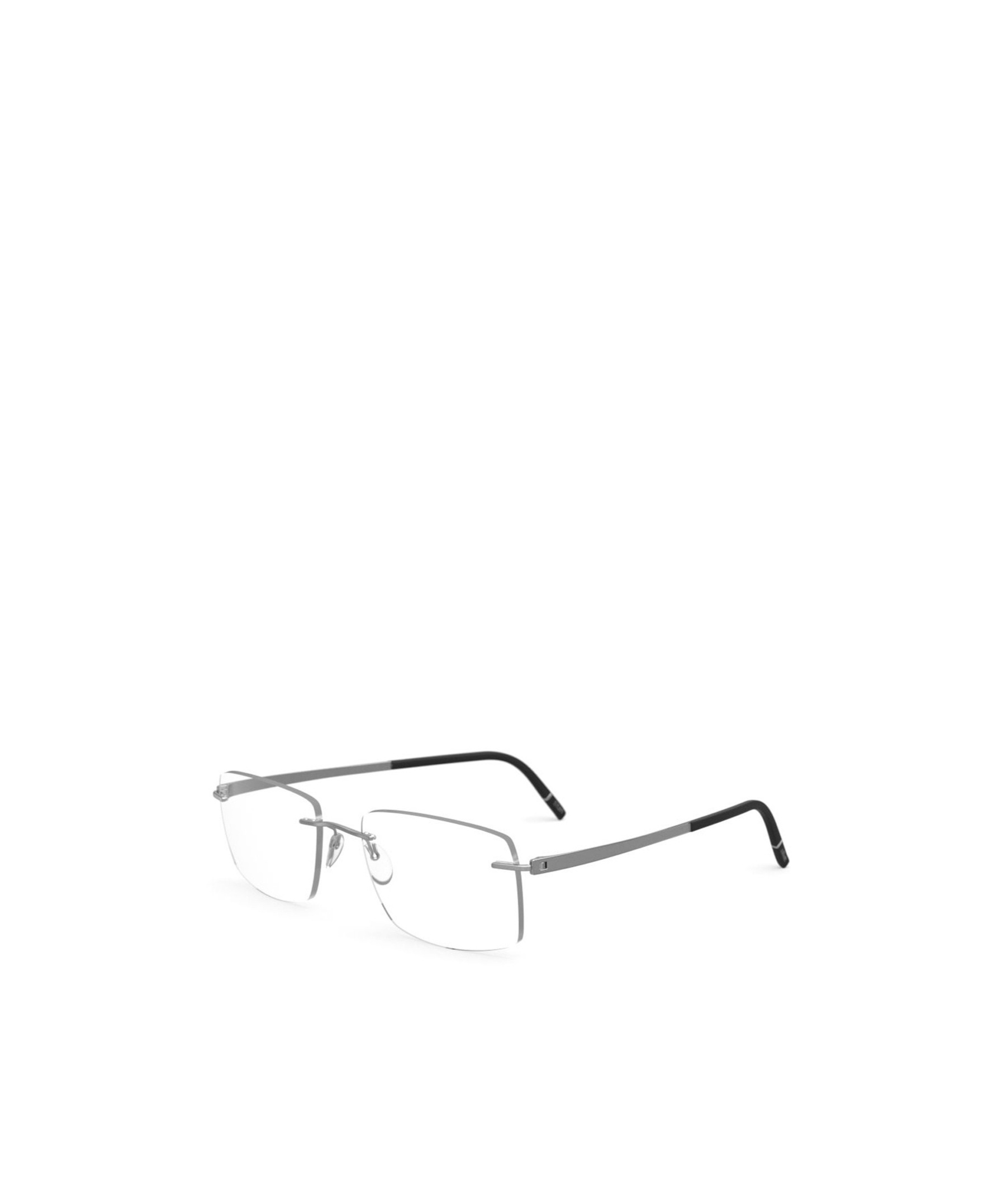 Silhouette Geometrically Framed Flat Mirror In White