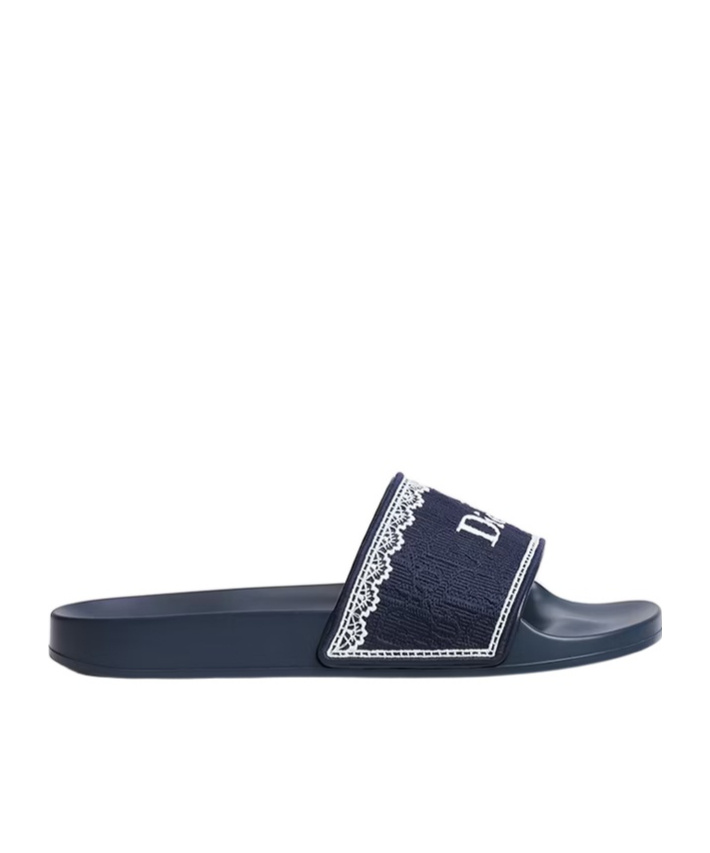 Dior Dentelle Slide In Blue