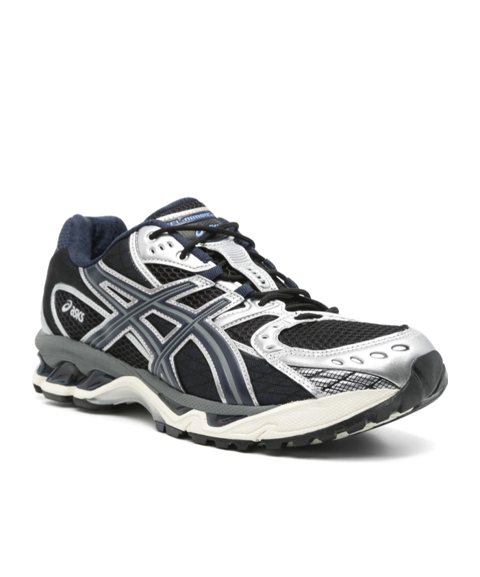 Asics Round Toe Sneakers In Black