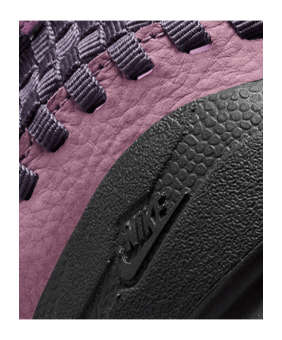 Nike Woven Footscape Sneakers Featuring Asymmetrical Lacing In Black
