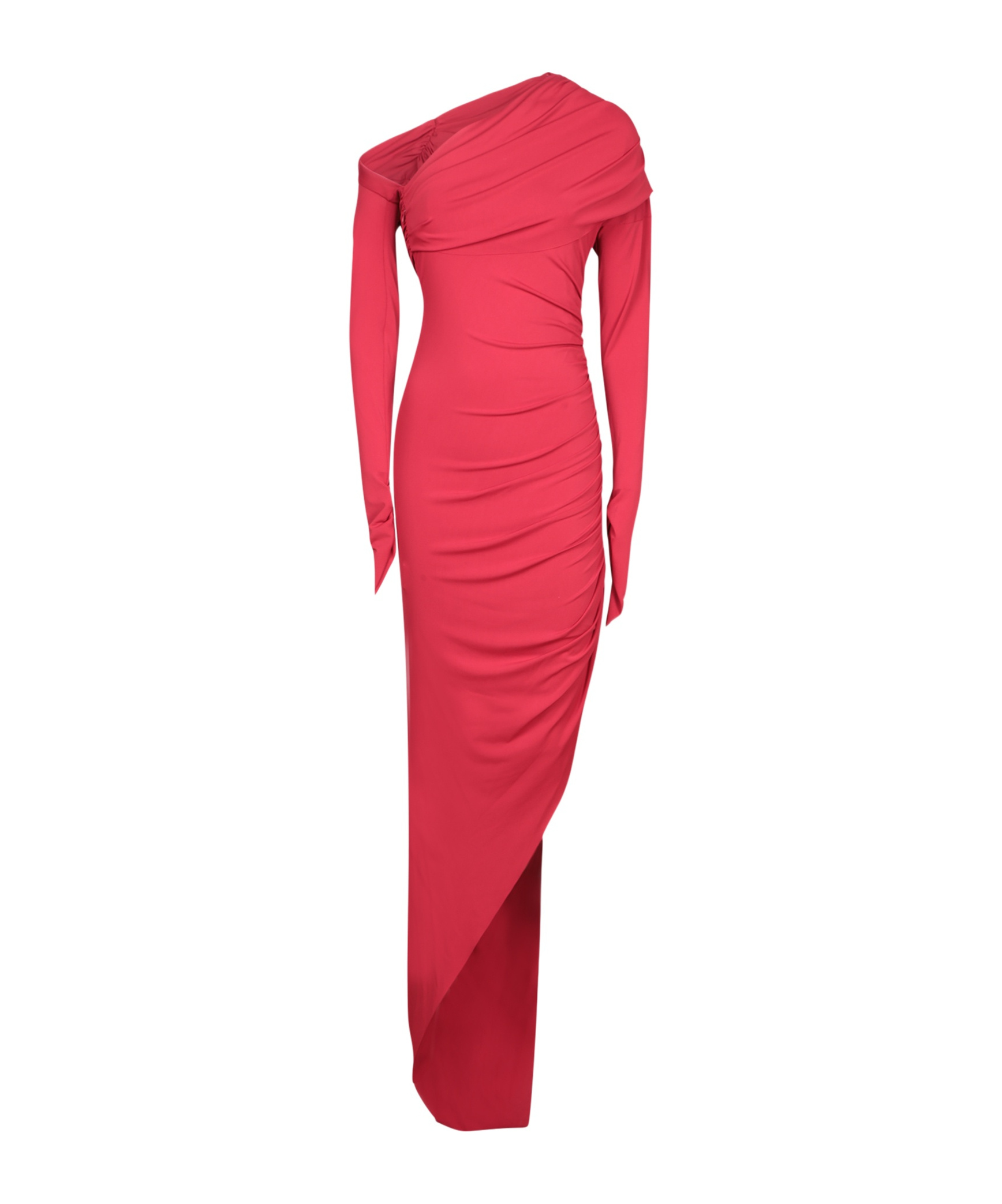 Amen Asymmetric Dress In Red